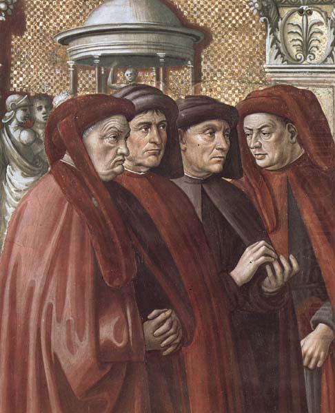 Domenicho Ghirlandaio Details of Verkundigung an Zacharias oil painting picture